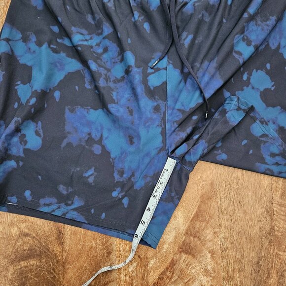 BN3TH Shorts Mens XXL Blue Camo 6" Inseam Liner Drawstring Running Gym Training - Picture 3 of 6